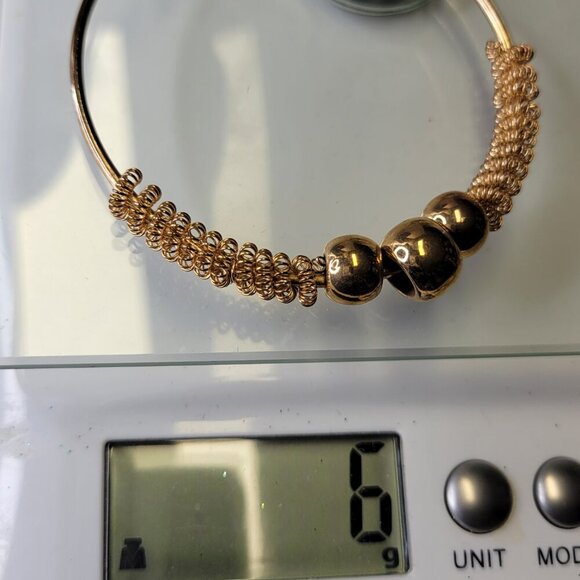 Half Mesh Half Hoop Earrings Bold Statement Earrings - Picture 8 of 8